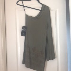 Army green bebe dress, NWT